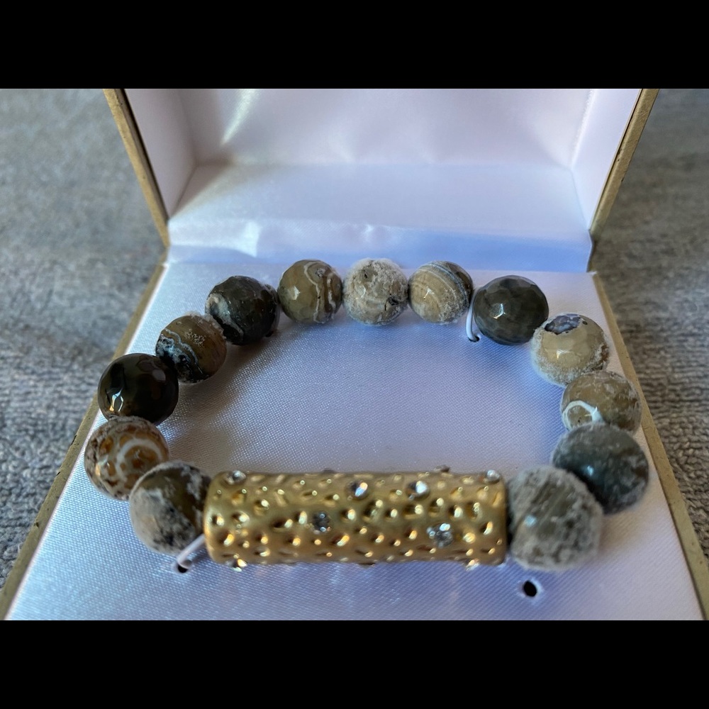 Natural Elements Genuine Stone Bracelet  NIB